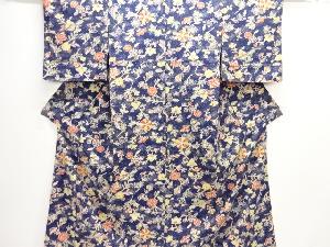 未使用品　唐花模様小紋着物